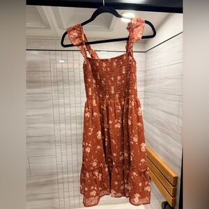 Altar’d State Floral Smocked Dress with Ruffle Straps